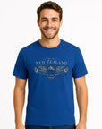 Mens New Zealand T Shirt - Koru Mountains