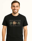 Mens New Zealand T Shirt - Kiwi and Koru