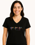 Womens New Zealand T Shirt - Mosaic Kiwi