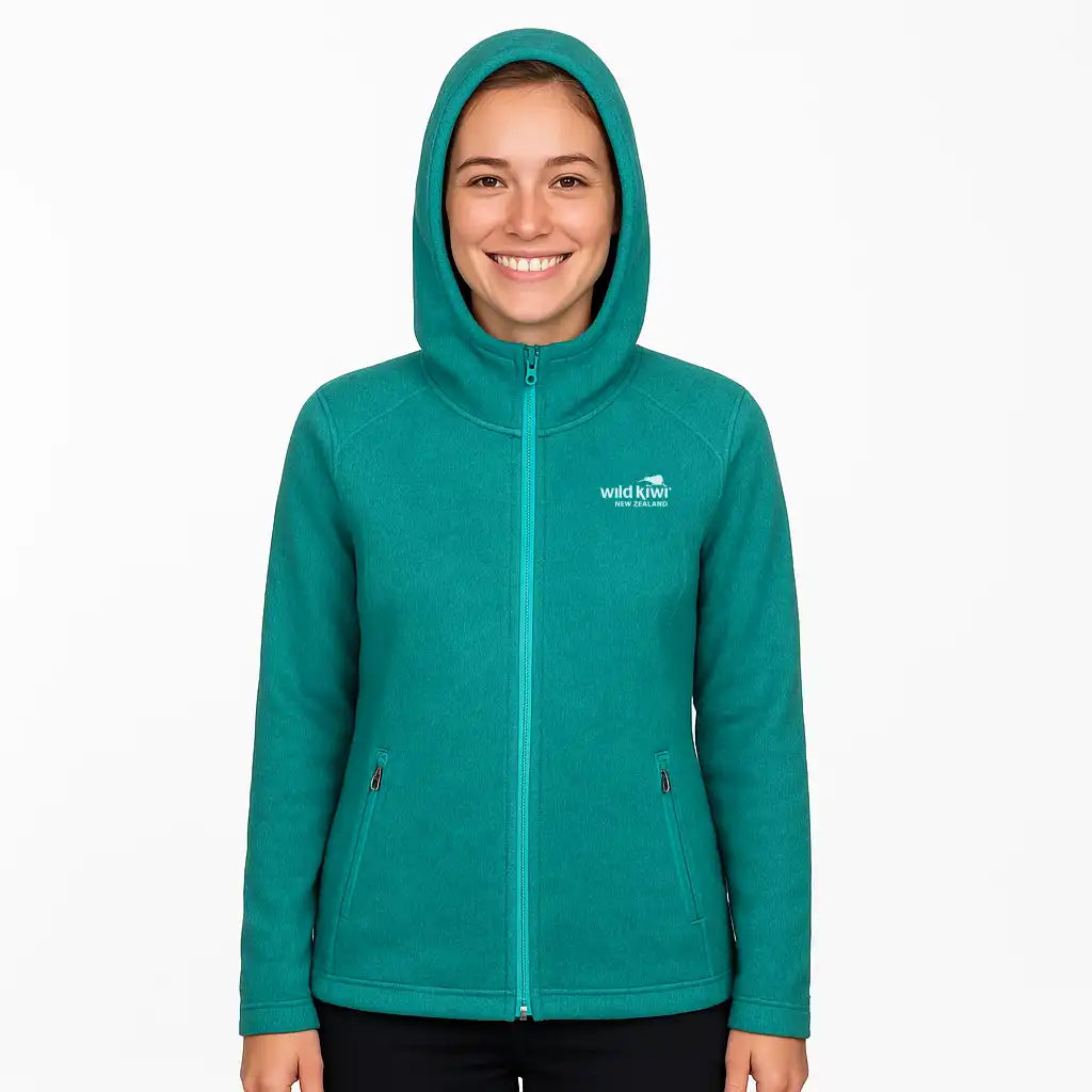Womens Micro Fleece Hoodie - Wild Kiwi