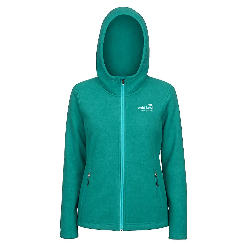 Womens Micro Fleece Hoodie - Wild Kiwi