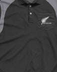 Mens New Zealand Polo Shirt - Silver Fern
