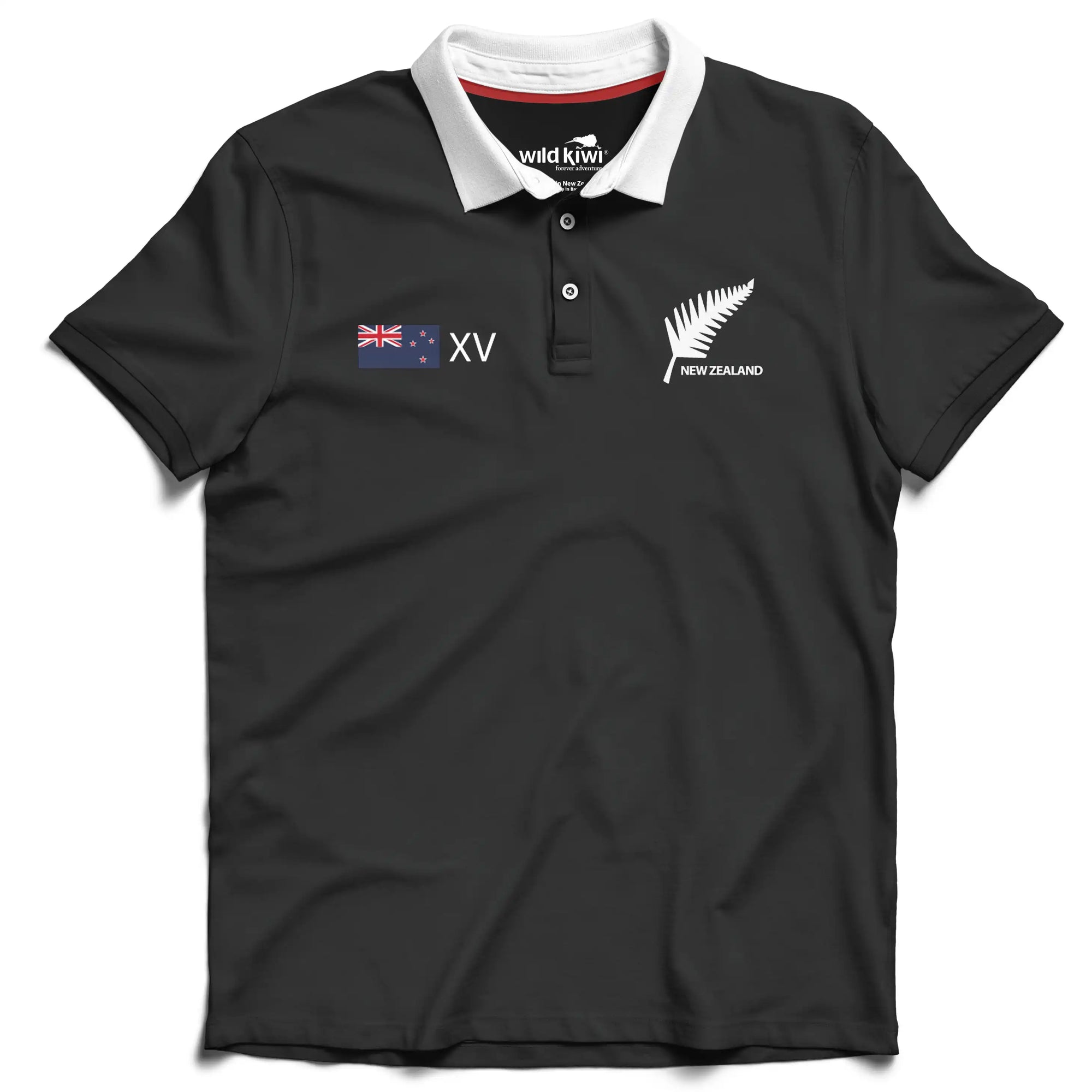 Mens New Zealand Short Sleeve Rugby Jersey