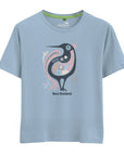 Womens New Zealand T Shirt - Embroidered Kiwi