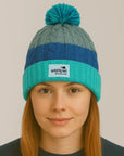 New Zealand Beanie - Turquoise Pompom Beanie
