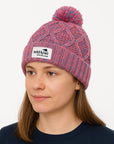 New Zealand Beanie - Coral Pompom Beanie