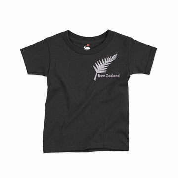 Childrens New Zealand T Shirt - Silver Fern