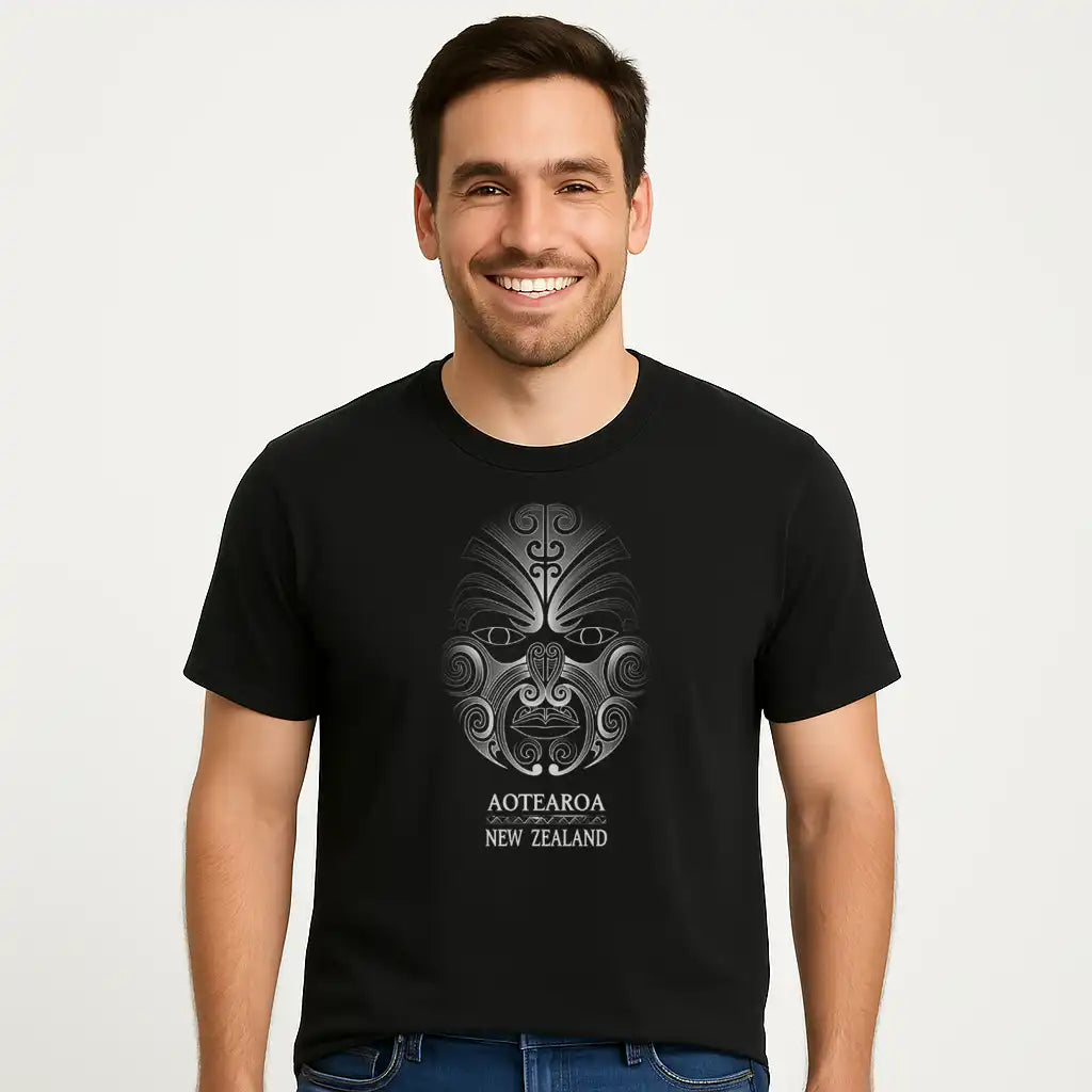 Mens Maori T Shirt - Ta Moko