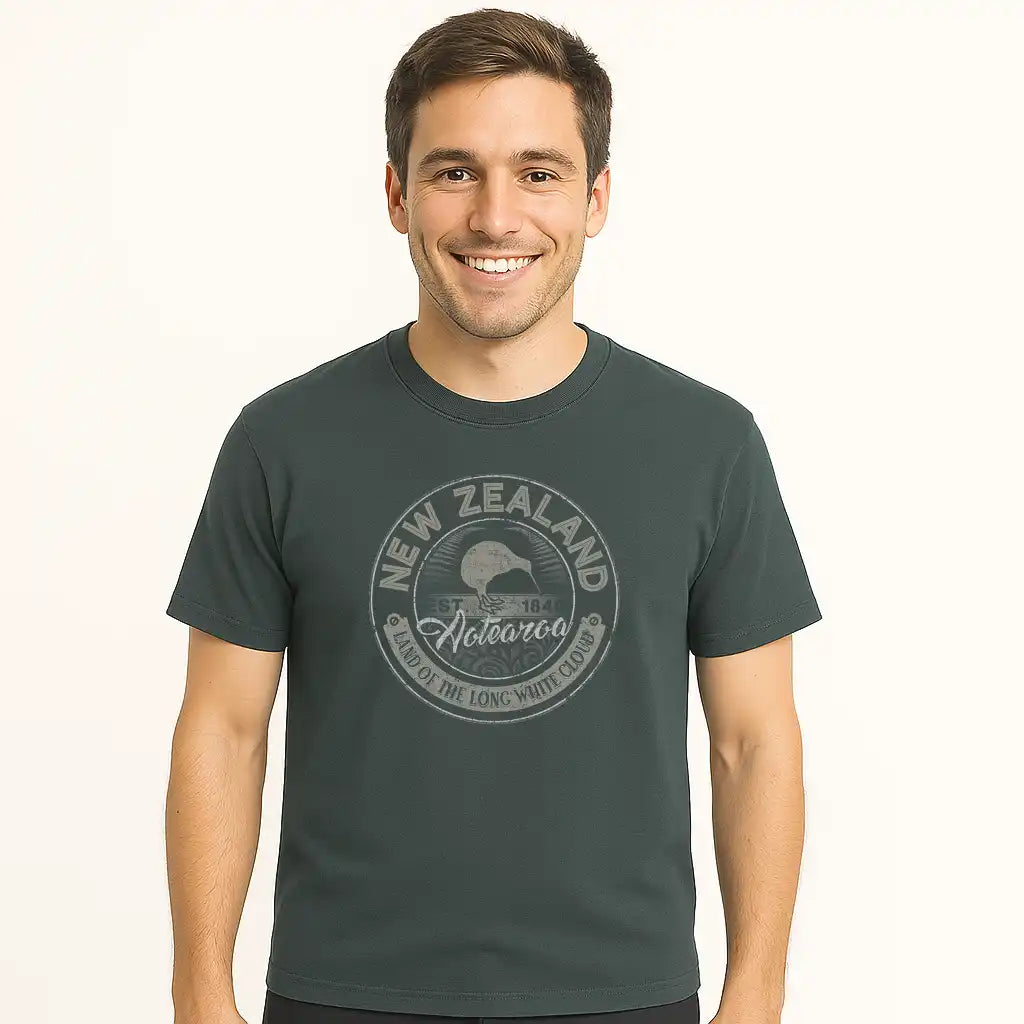 Mens New Zealand T Shirt - New Zealand Aotearoa