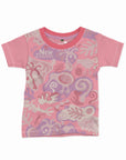 Childrens New Zealand T Shirt - Pink Camo