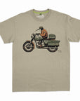 Mens New Zealand T Shirt - Motorbike Kiwi