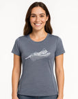 Womens Active Wear New Zealand T Shirt - Fern Mountain