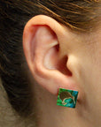 Teardrop Earring Set plus Ear Studs - Kiwi and Ferns