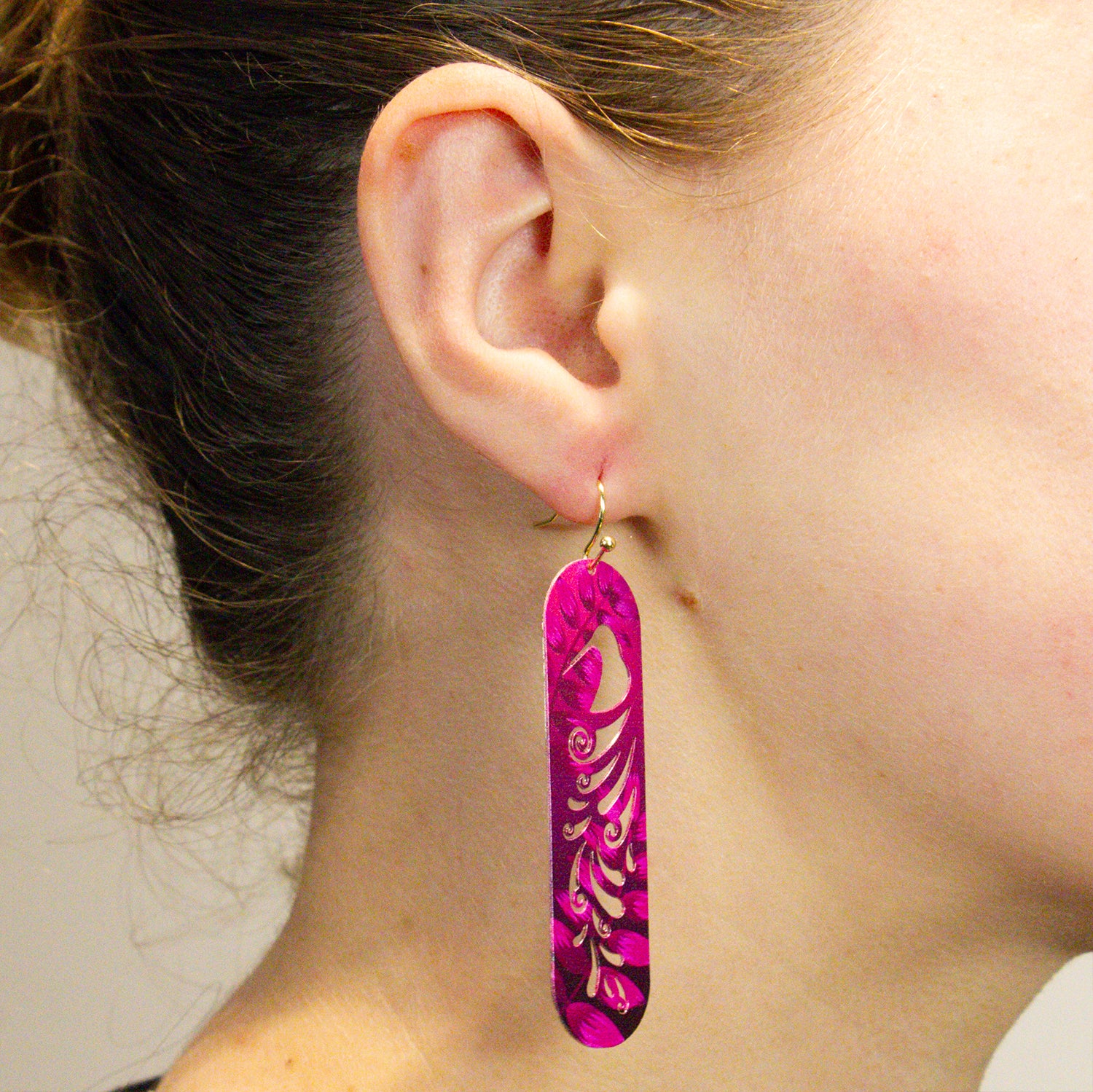 Earring Set - Kiwi Feathers