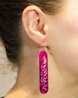 Earring Set - Kiwi Feathers