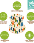 Multi Scarf | Face Mask | Bandana | Headband - Retro Kiwi