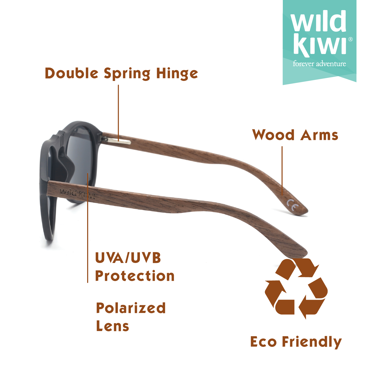 Wood Sunglasses Polarised for Men and Women - Jackpot