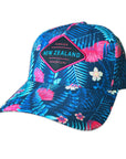 New Zealand Cap-Ferns and Flowers-One size fits all