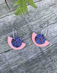 Tribal Earth Hoop Earring Set x 2-Koru-Stainless Steel