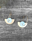 Tribal Earth Hoop Earring Set x 2-Koru-Stainless Steel