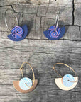 Tribal Earth Hoop Earring Set x 2-Koru-Stainless Steel