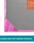 TRIBAL EARTH Yoga Towel non slip. Plus free gym towel.