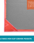 TRIBAL EARTH Yoga Towel non slip. Plus free gym towel.