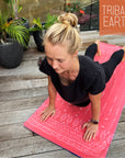 TRIBAL EARTH Yoga Towel non slip. Plus free gym towel.