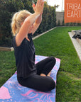 TRIBAL EARTH Yoga Towel non slip. Plus free gym towel.