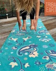 TRIBAL EARTH Yoga Towel non slip. Plus free gym towel.