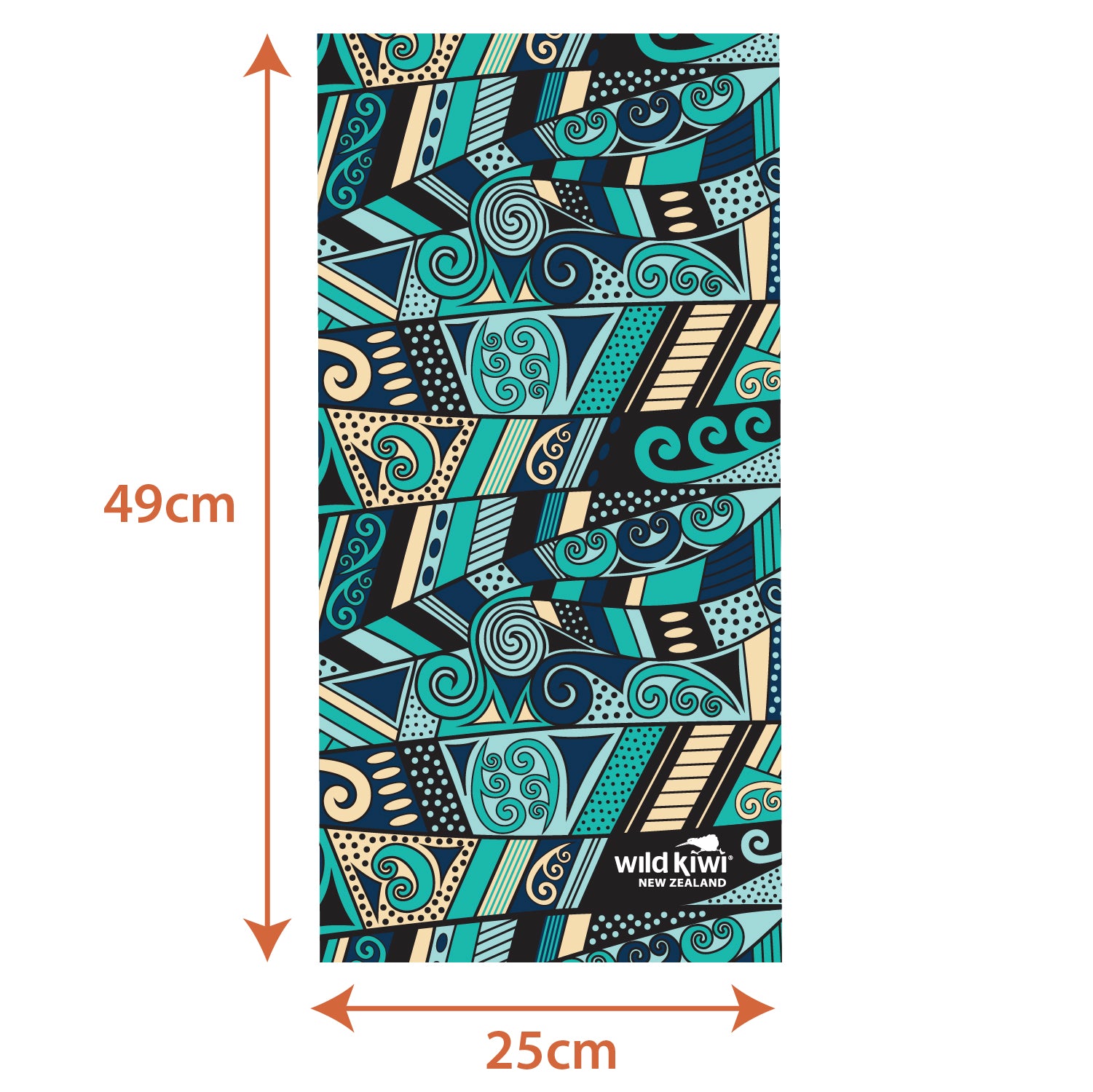 Wild Kiwi Multi Scarf provides sun, dust and wind protection
