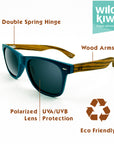 Wild Kiwi Wood Polarised Sunglasses for men and women