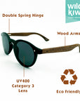 Wild Kiwi Wood Sunglasses for Men and Women