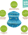 Wild Kiwi Multi Scarf provides sun, dust and wind protection