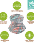 Wild Kiwi Multi Scarf provides sun, dust and wind protection