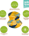 Wild Kiwi Multi Scarf provides sun, dust and wind protection