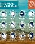Tribal Earth Multi Scarf provides sun, dust and wind protection