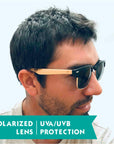Wild Kiwi Bamboo Polarised Sunglasses for Men and Women