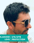 Wild Kiwi Wood Polarised Sunglasses for men and women