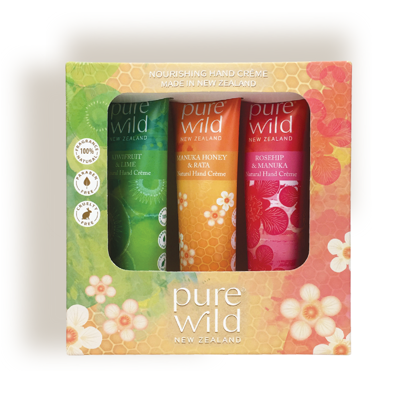 Pure Wild Natural Hand Cream gift pack. Made in New Zealand