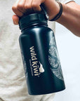 Insulated Drink Bottle-Wild Kiwi-Ideal for Hot or Cold Drinks