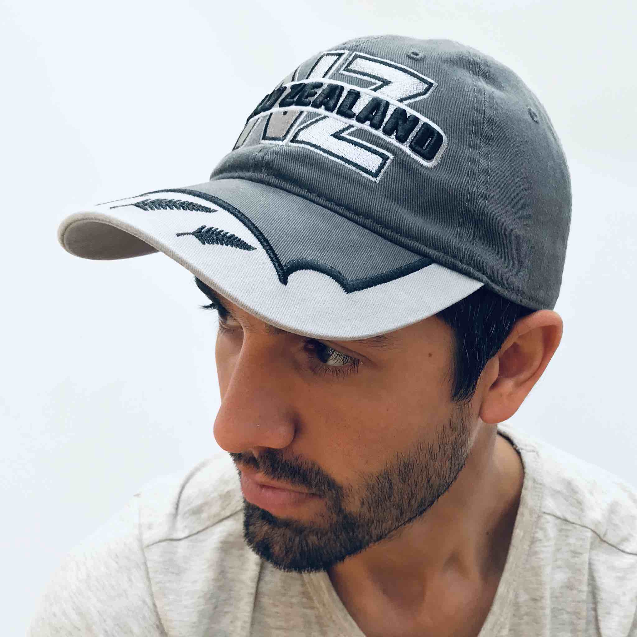 Kiwi Silver hat, 100% wool from New Zealand S New Zealand Kiwi Bird Strap Back Cap Hat Gray Logo Golfing  main image 3