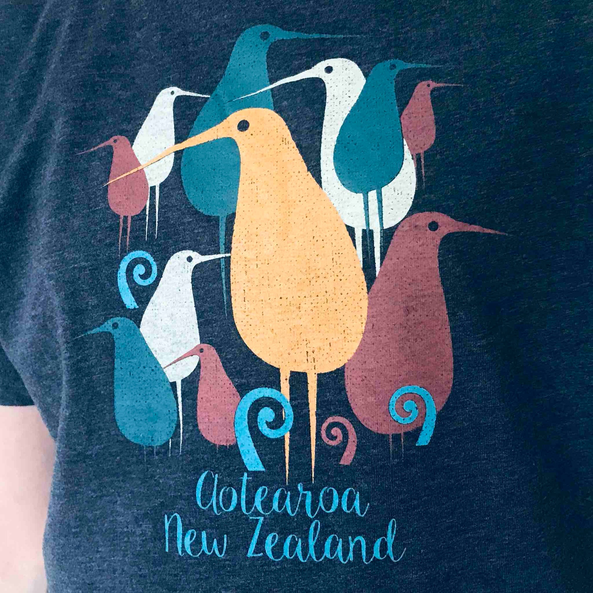 Childrens New Zealand T Shirt-Kiwi-100% Cotton
