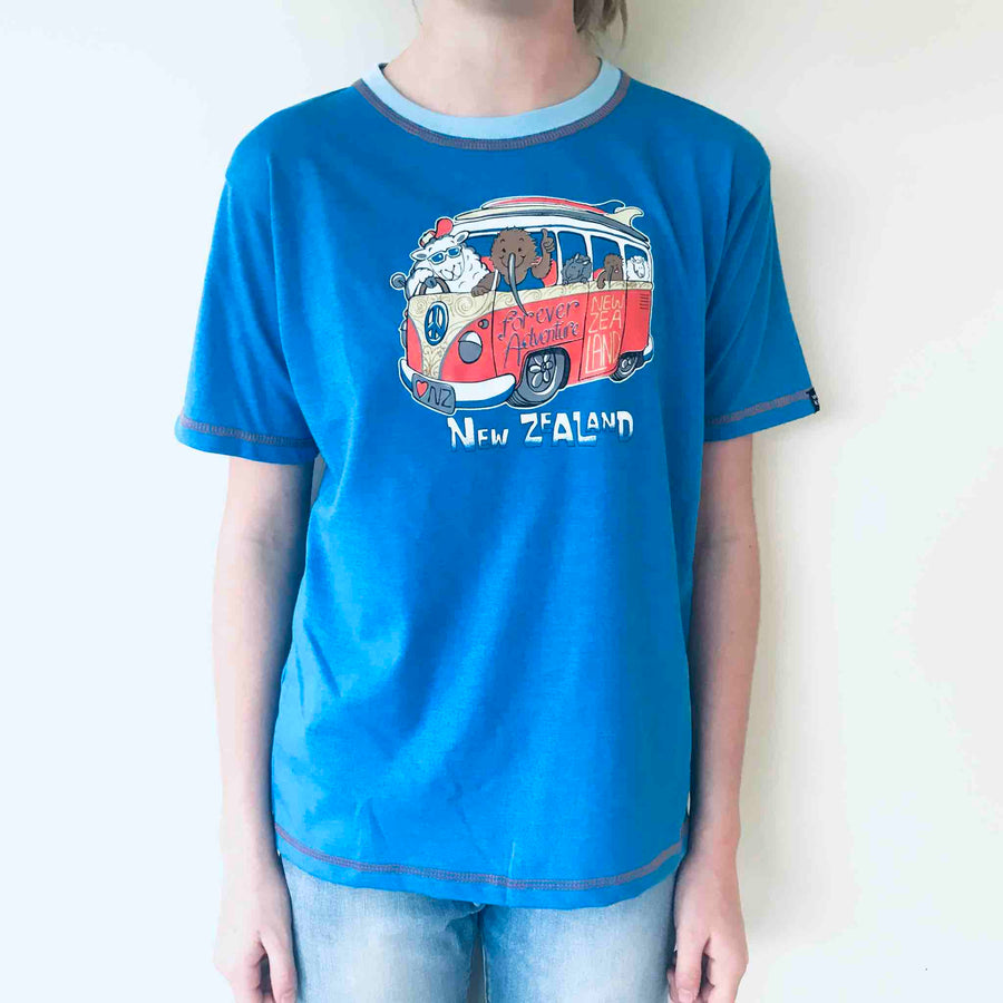 Childrens New Zealand T Shirt-Kombi-100% Cotton