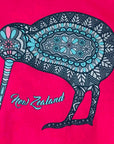 Childrens New Zealand T Shirt-Batik Kiwi-100% Cotton