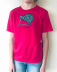 Childrens New Zealand T Shirt-Batik Kiwi-100% Cotton