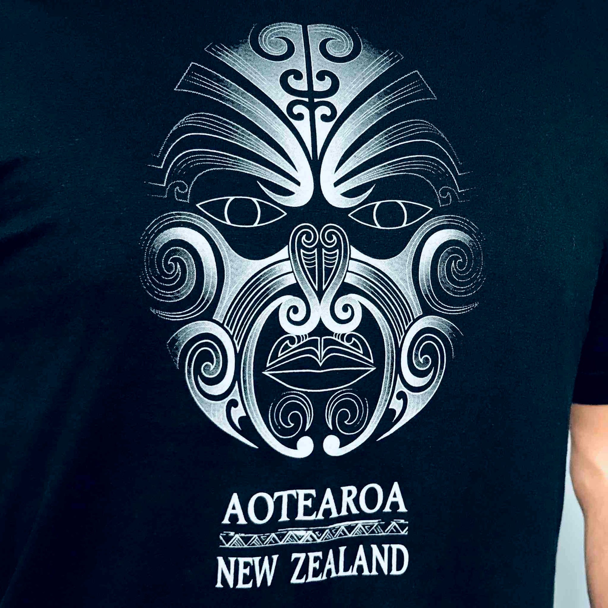 Mens Maori T Shirt-Moko-100% Cotton