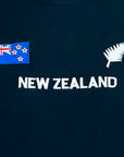 Mens New Zealand T Shirt-New Zealand Flag and Silver Fern-100% Cotton