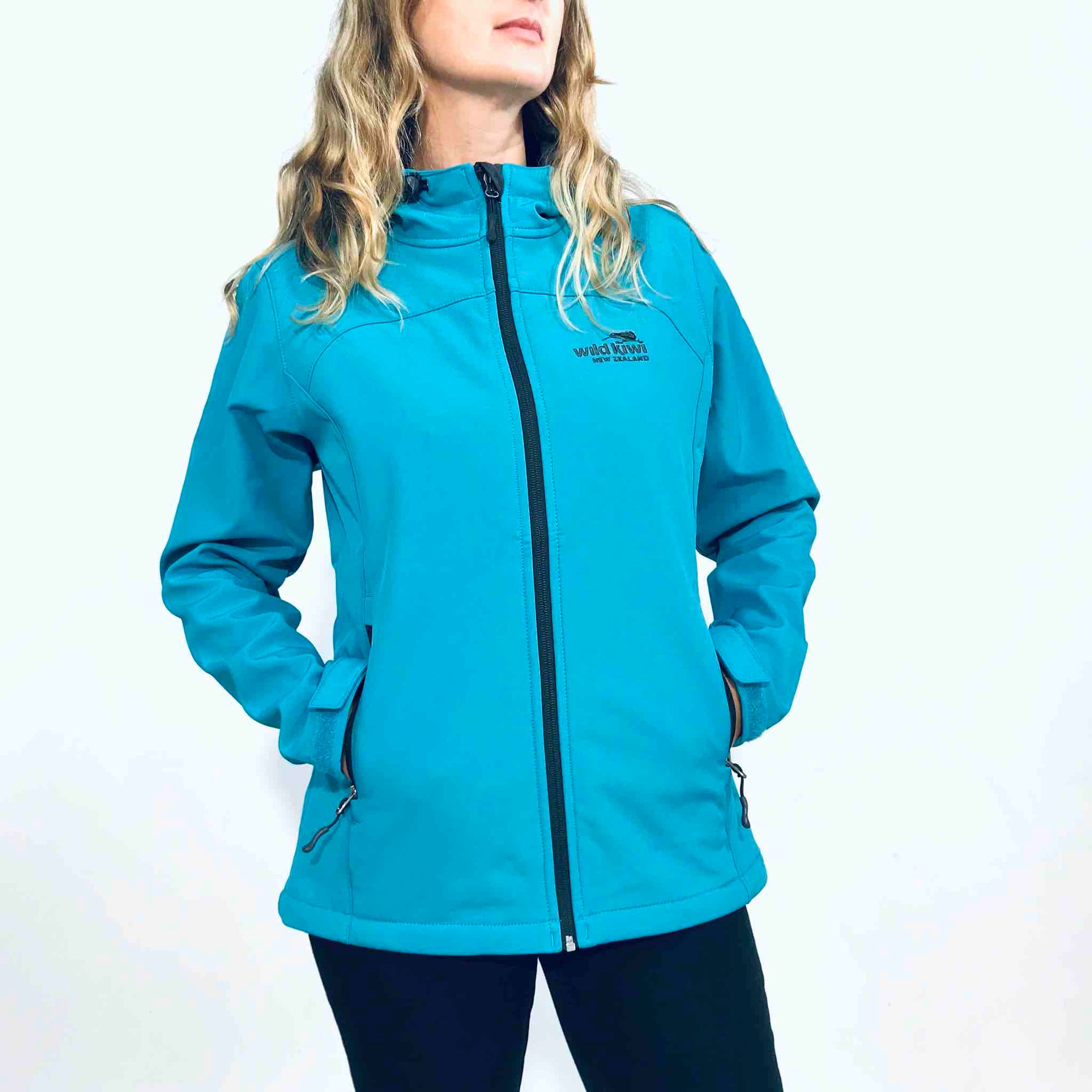 Womens Soft Shell Jacket-Wild Kiwi-Water Resistant and Windproof