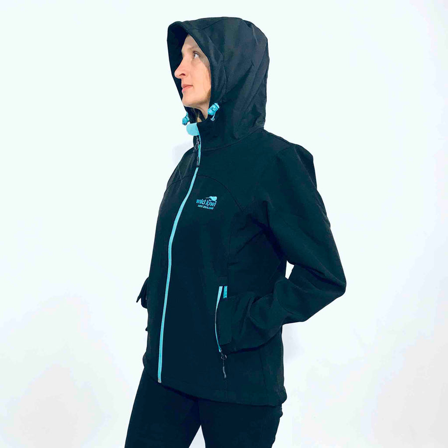 Womens Soft Shell Jacket-Wild Kiwi-Water Resistant and Windproof